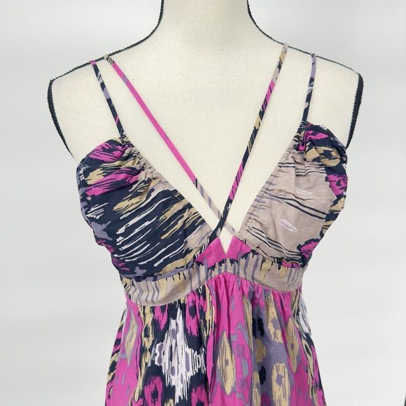 BCBG Max Azria A-Line Dress Women's Size Small Colorful Mini Dress - Picture 4 of 14